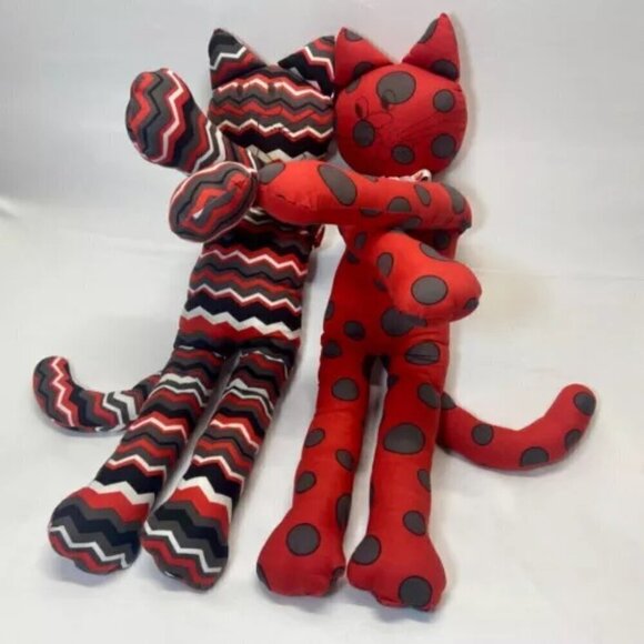 Kitty Cat Stuffed Animal Shelf Sitters Farm House Decor Hugging Arms Kitty's 21” - Picture 2 of 6